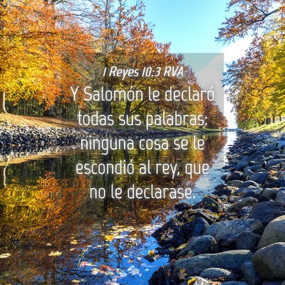 Picture 04 - 1 Reyes 10:3 RVA - Y Salomón le declaró todas sus palabras: - Bible Verse Picture