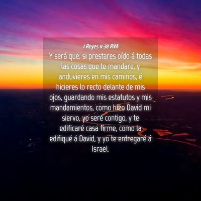 Picture 04 - 1 Reyes 11:38 RVA - Y será que, si prestares oído á todas las - Bible Verse Picture