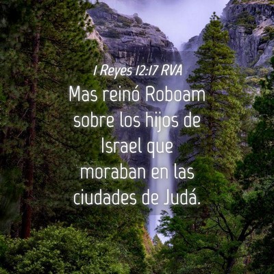 Picture 04 - 1 Reyes 12:17 RVA - Mas reinó Roboam sobre los hijos de Israel que - Bible Verse Picture