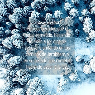 Picture 04 - 1 Reyes 16:19 RVA - Por sus pecados que él había cometido, haciendo - Bible Verse Picture
