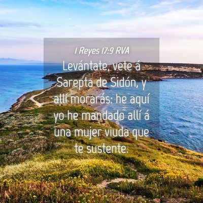 Picture 04 - 1 Reyes 17:9 RVA - Levántate, vete á Sarepta de Sidón, y allí - Bible Verse Picture