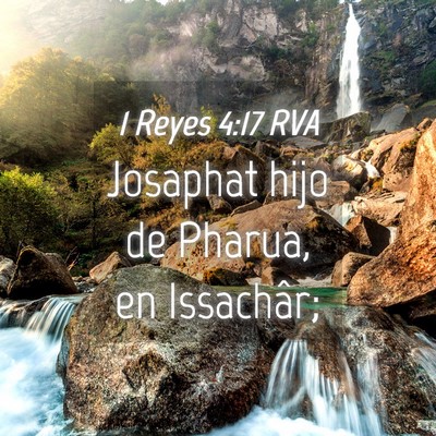 Picture 04 - 1 Reyes 4:17 RVA - Josaphat hijo de Pharua, en - Bible Verse Picture