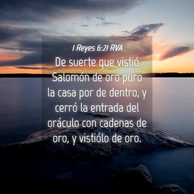 Picture 04 - 1 Reyes 6:21 RVA - De suerte que vistió Salomón de oro puro la - Bible Verse Picture