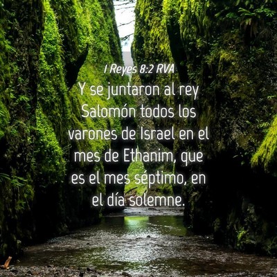 Picture 04 - 1 Reyes 8:2 RVA - Y se juntaron al rey Salomón todos los varones - Bible Verse Picture