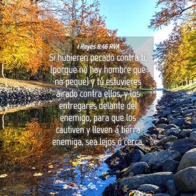 Picture 04 - 1 Reyes 8:46 RVA - Si hubieren pecado contra ti, (porque no hay - Bible Verse Picture