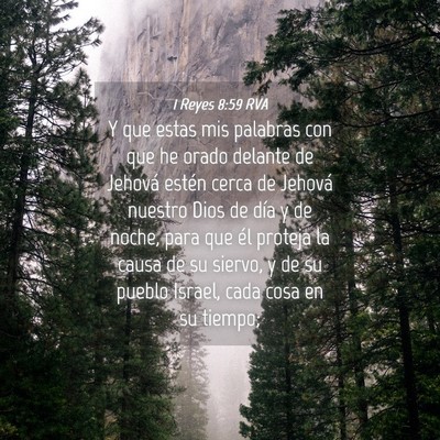 Picture 04 - 1 Reyes 8:59 RVA - Y que estas mis palabras con que he orado delante - Bible Verse Picture