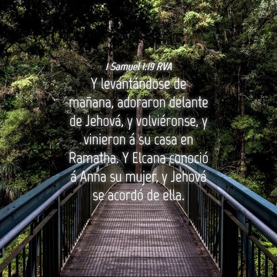 Picture 04 - 1 Samuel 1:19 RVA - Y levantándose de mañana, adoraron delante de - Bible Verse Picture