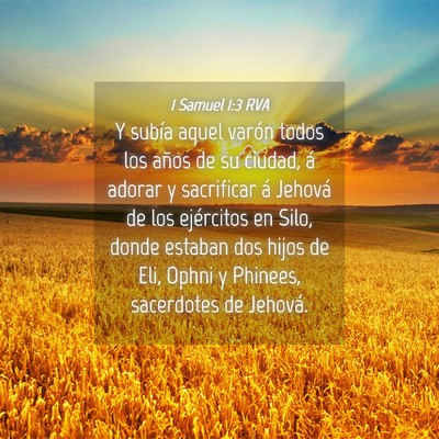 Picture 04 - 1 Samuel 1:3 RVA - Y subía aquel varón todos los años de su - Bible Verse Picture