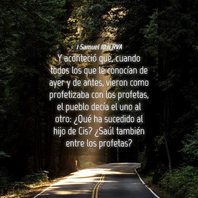 Picture 04 - 1 Samuel 10:11 RVA - Y aconteció que, cuando todos los que le - Bible Verse Picture