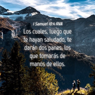 Picture 04 - 1 Samuel 10:4 RVA - Los cuales, luego que te hayan saludado, te - Bible Verse Picture