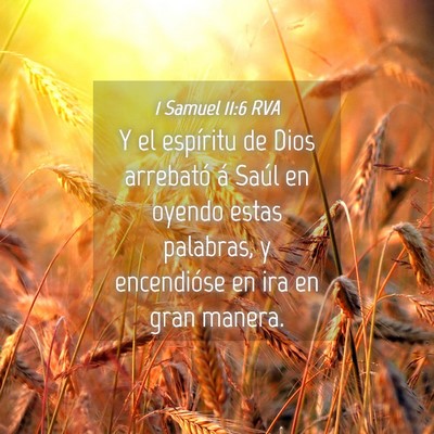 Picture 04 - 1 Samuel 11:6 RVA - Y el espíritu de Dios arrebató á Saúl en - Bible Verse Picture