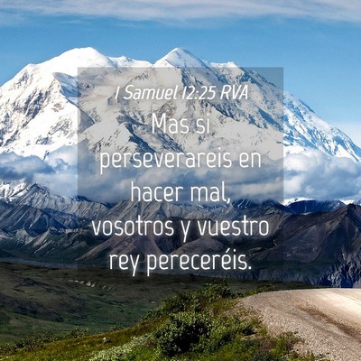 Picture 04 - 1 Samuel 12:25 RVA - Mas si perseverareis en hacer mal, vosotros y - Bible Verse Picture