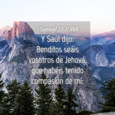 Picture 04 - 1 Samuel 23:21 RVA - Y Saúl dijo: Benditos seáis vosotros de - Bible Verse Picture