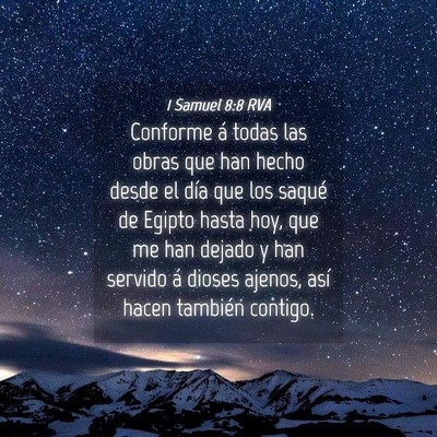 Picture 04 - 1 Samuel 8:8 RVA - Conforme á todas las obras que han hecho desde - Bible Verse Picture