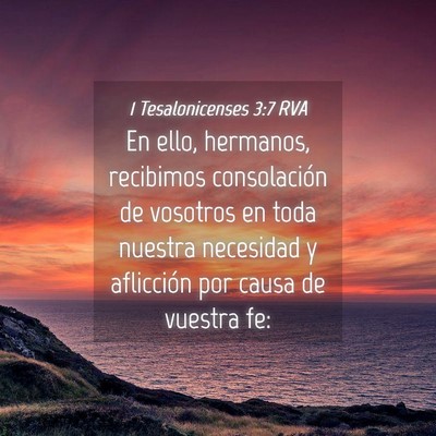 Picture 04 - 1 Tesalonicenses 3:7 RVA - En ello, hermanos, recibimos consolación de - Bible Verse Picture