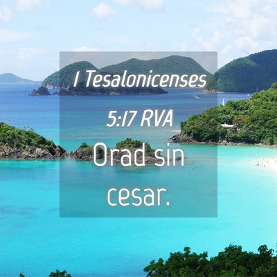 Picture 04 - 1 Tesalonicenses 5:17 RVA - Orad sin - Bible Verse Picture