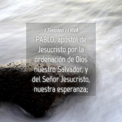 Picture 04 - 1 Timoteo 1:1 RVA - PABLO, apóstol de Jesucristo por la ordenación - Bible Verse Picture