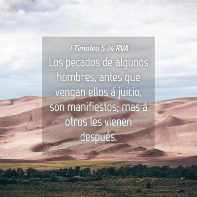 Picture 04 - 1 Timoteo 5:24 RVA - Los pecados de algunos hombres, antes que vengan - Bible Verse Picture