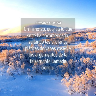 Picture 04 - 1 Timoteo 6:20 RVA - Oh Timoteo, guarda lo que se te ha encomendado, - Bible Verse Picture