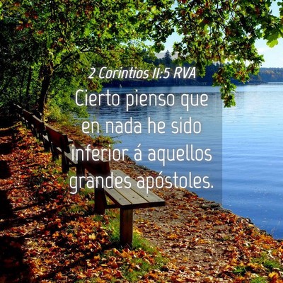 Picture 04 - 2 Corintios 11:5 RVA - Cierto pienso que en nada he sido inferior á - Bible Verse Picture
