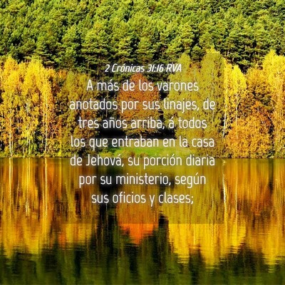 Picture 04 - 2 Crónicas 31:16 RVA - A más de los varones anotados por sus linajes, - Bible Verse Picture