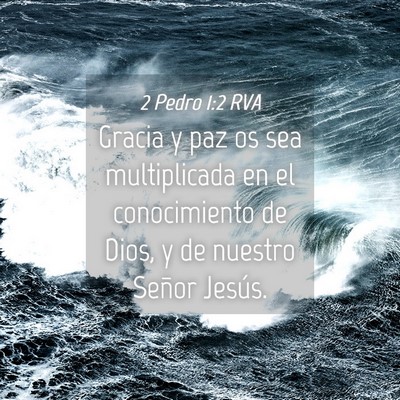 Picture 04 - 2 Pedro 1:2 RVA - Gracia y paz os sea multiplicada en el - Bible Verse Picture