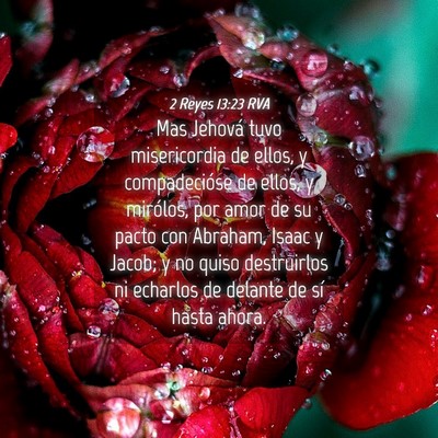 Picture 04 - 2 Reyes 13:23 RVA - Mas Jehová tuvo misericordia de ellos, y - Bible Verse Picture