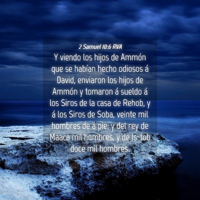 Picture 04 - 2 Samuel 10:6 RVA - Y viendo los hijos de Ammón que se habían hecho - Bible Verse Picture