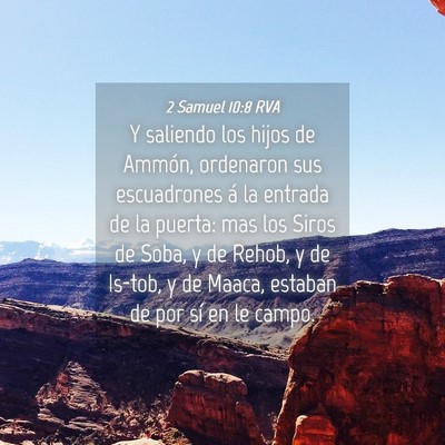 Picture 04 - 2 Samuel 10:8 RVA - Y saliendo los hijos de Ammón, ordenaron sus - Bible Verse Picture