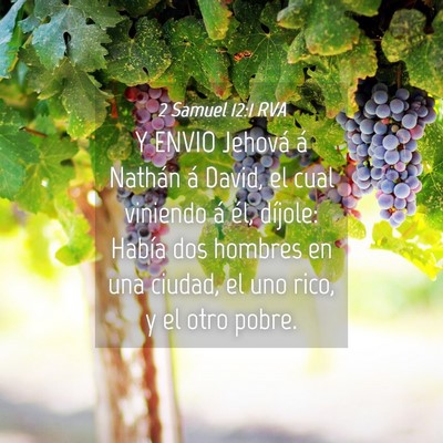 Picture 04 - 2 Samuel 12:1 RVA - Y ENVIO Jehová á Nathán á David, el cual - Bible Verse Picture