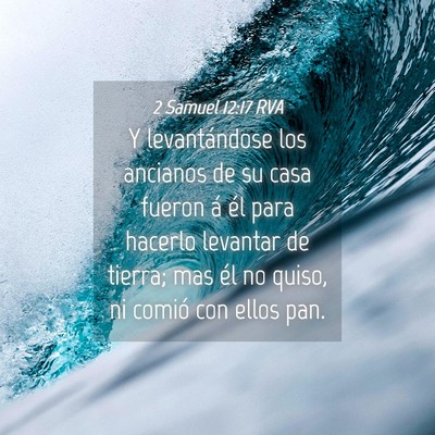 Picture 04 - 2 Samuel 12:17 RVA - Y levantándose los ancianos de su casa fueron á - Bible Verse Picture