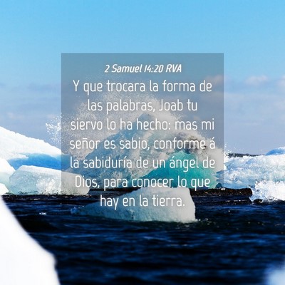 Picture 04 - 2 Samuel 14:20 RVA - Y que trocara la forma de las palabras, Joab tu - Bible Verse Picture