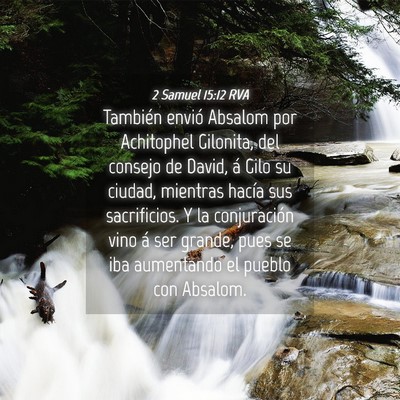 Picture 04 - 2 Samuel 15:12 RVA - También envió Absalom por Achitophel Gilonita, - Bible Verse Picture