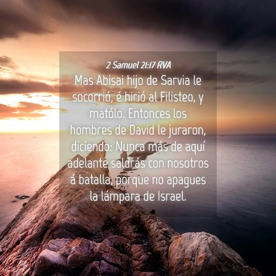 Picture 04 - 2 Samuel 21:17 RVA - Mas Abisai hijo de Sarvia le socorrió, é hirió - Bible Verse Picture
