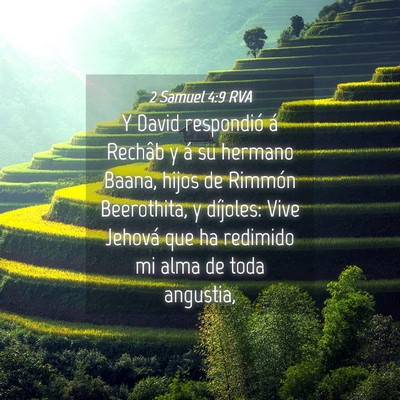 Picture 04 - 2 Samuel 4:9 RVA - Y David respondió á Rechâb y á su hermano - Bible Verse Picture