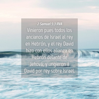 Picture 04 - 2 Samuel 5:3 RVA - Vinieron pues todos los ancianos de Israel al rey - Bible Verse Picture