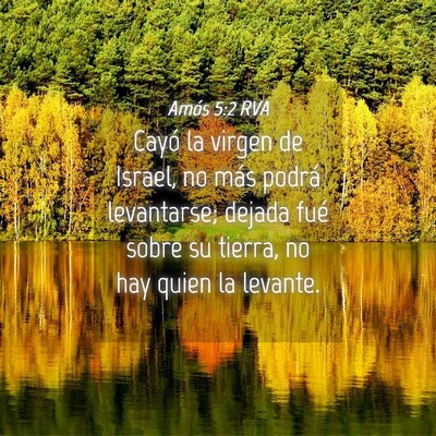 Picture 04 - Amós 5:2 RVA - Cayó la virgen de Israel, no más podrá - Bible Verse Picture