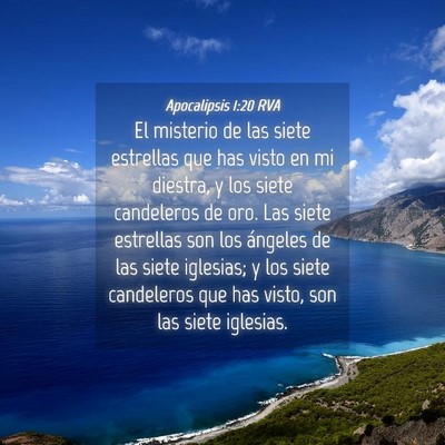 Picture 04 - Apocalipsis 1:20 RVA - El misterio de las siete estrellas que has visto - Bible Verse Picture