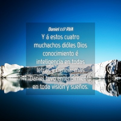 Picture 04 - Daniel 1:17 RVA - Y á estos cuatro muchachos dióles Dios - Bible Verse Picture