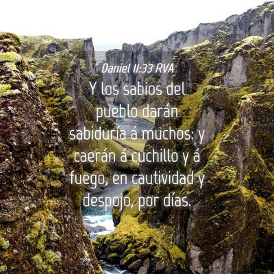 Picture 04 - Daniel 11:33 RVA - Y los sabios del pueblo darán sabiduría á - Bible Verse Picture