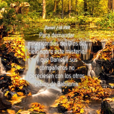 Picture 04 - Daniel 2:18 RVA - Para demandar misericordias del Dios del cielo - Bible Verse Picture