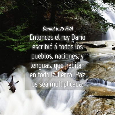 Picture 04 - Daniel 6:25 RVA - Entonces el rey Darío escribió á todos los - Bible Verse Picture