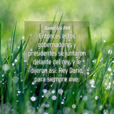 Picture 04 - Daniel 6:6 RVA - Entonces estos gobernadores y presidentes se - Bible Verse Picture