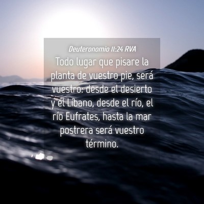 Picture 04 - Deuteronomio 11:24 RVA - Todo lugar que pisare la planta de vuestro pie, - Bible Verse Picture