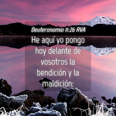 Picture 04 - Deuteronomio 11:26 RVA - He aquí yo pongo hoy delante de vosotros la - Bible Verse Picture