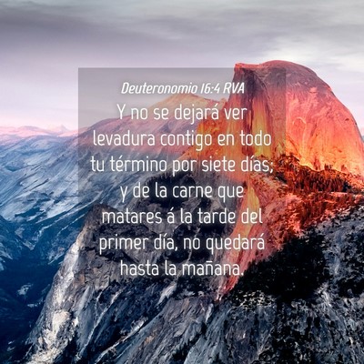 Picture 04 - Deuteronomio 16:4 RVA - Y no se dejará ver levadura contigo en todo tu - Bible Verse Picture