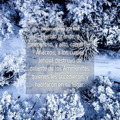 Picture 04 - Deuteronomio 2:21 RVA - Pueblo grande, y numeroso, y alto, como los - Bible Verse Picture