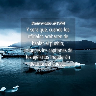 Picture 04 - Deuteronomio 20:9 RVA - Y será que, cuando los oficiales acabaren de - Bible Verse Picture