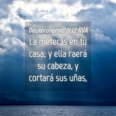 Picture 04 - Deuteronomio 21:12 RVA - La meterás en tu casa; y ella raerá su cabeza, - Bible Verse Picture