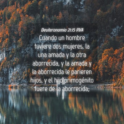 Picture 04 - Deuteronomio 21:15 RVA - Cuando un hombre tuviere dos mujeres, la una - Bible Verse Picture